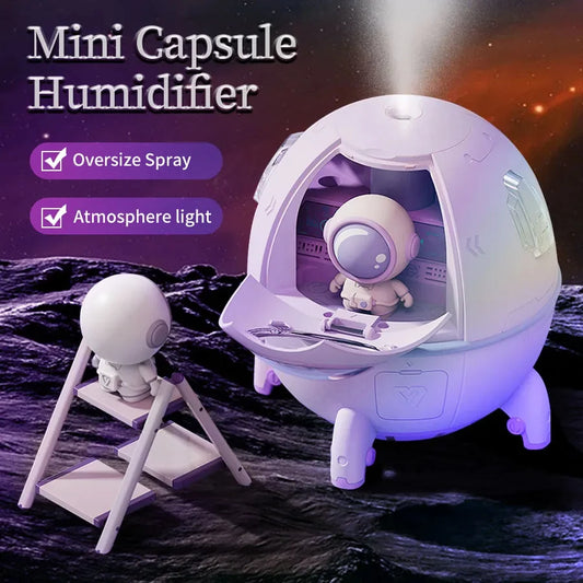 Space Capsule USB Aromatherapy Humidifier with LED Lights