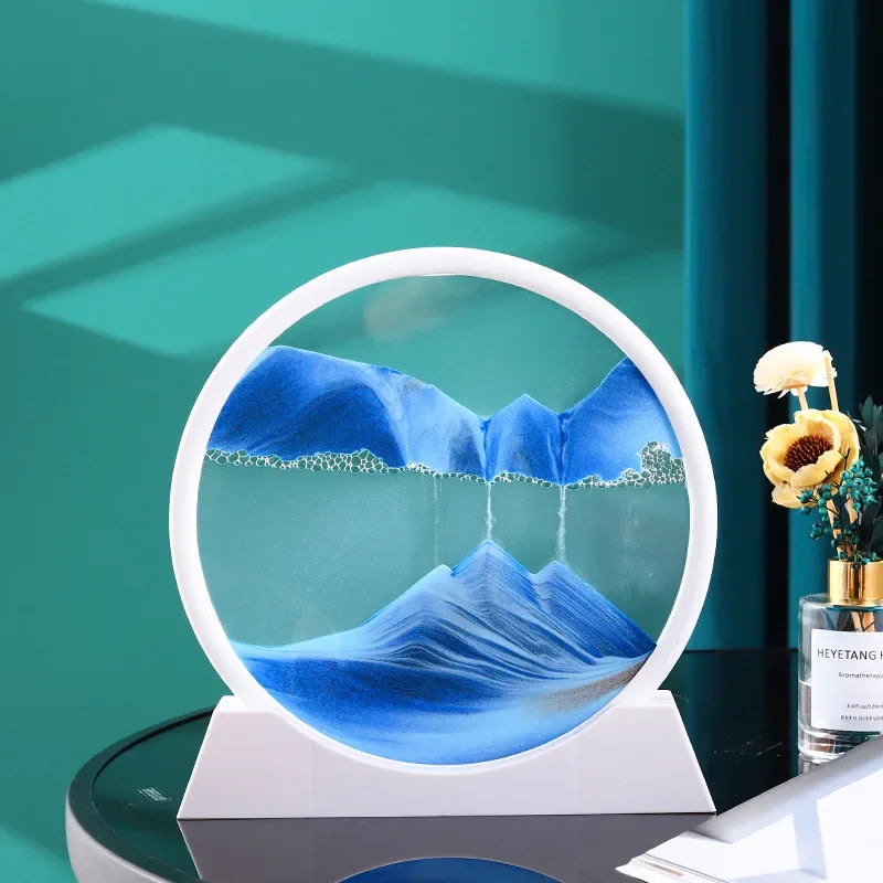 3D Moving Sand Art Frame - LED Sandscape Lamp